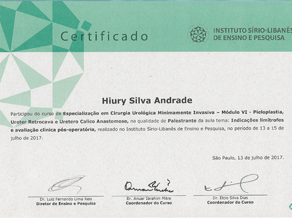 Curso de Cirurgia Minimamente Invasiva - Hospital Sírio-Libanês